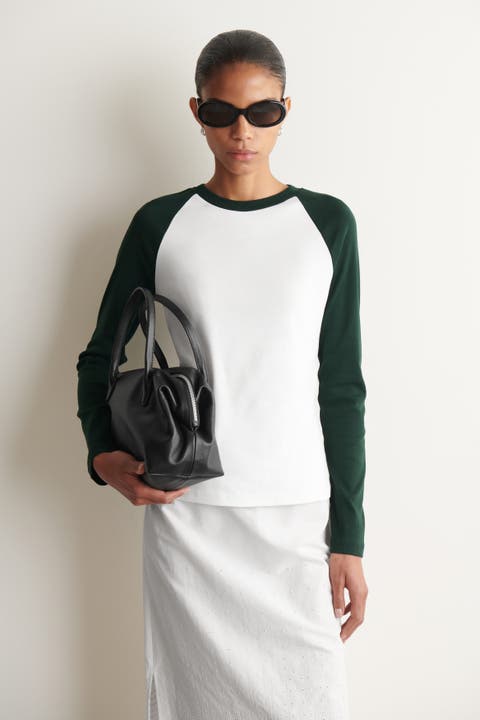 Contrast-Sleeve T-Shirt