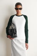 COS Contrast-Sleeve T-Shirt