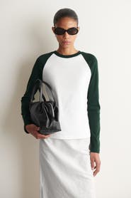 COS Contrast-Sleeve T-Shirt