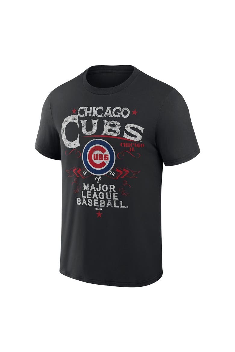 Men's Darius Rucker Collection by Fanatics  Black Chicago Cubs Beach Splatter T-Shirt, Alternate, color, Black