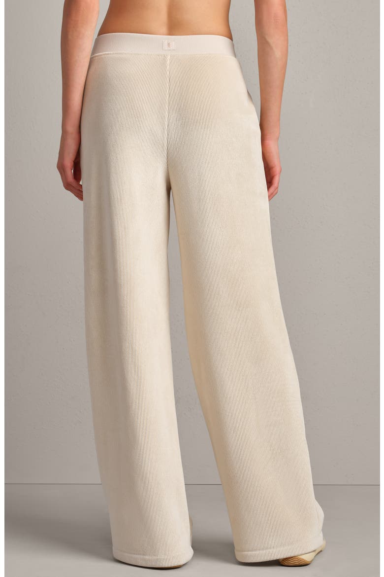 Corduroy Wide Leg Pants, Alternate, color, BONE