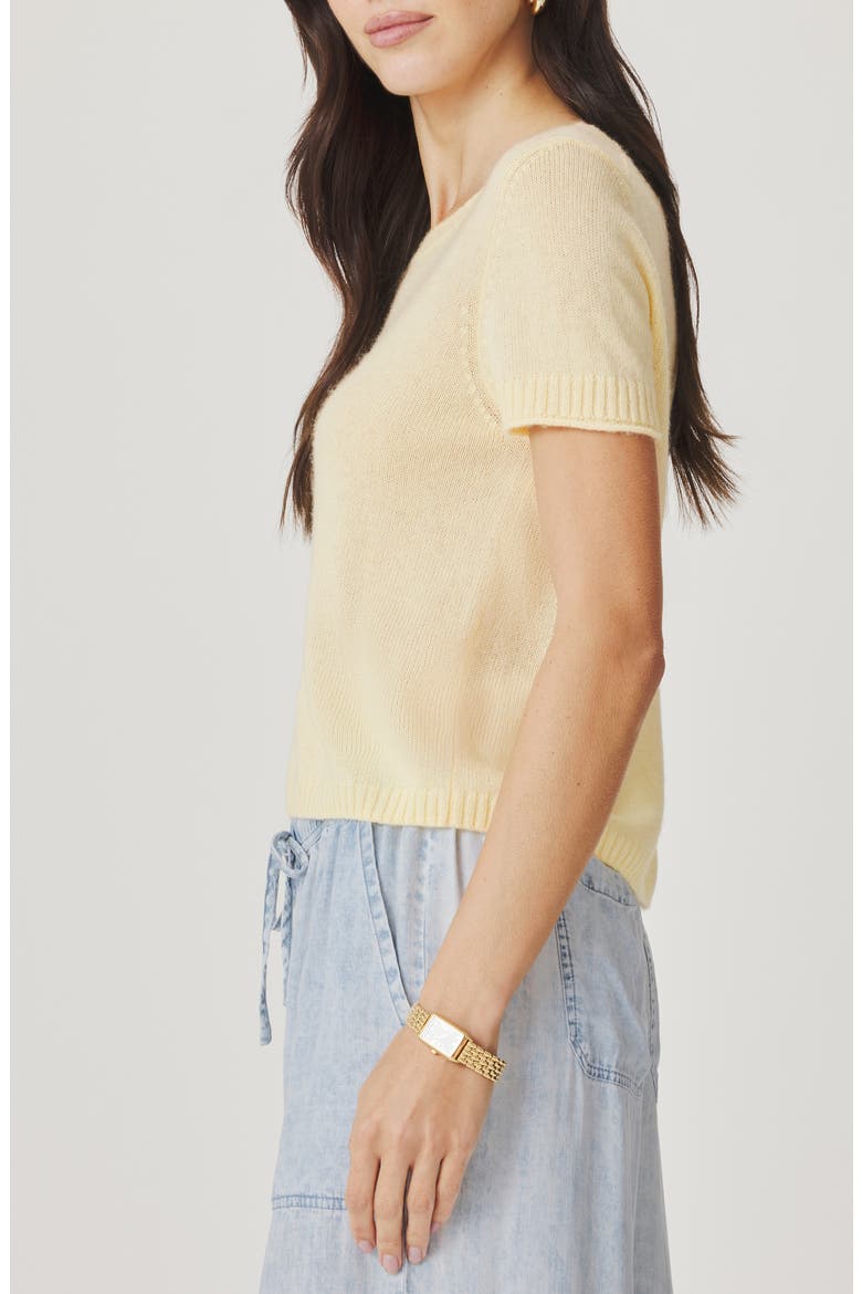 Emerson Short Sleeve Sweater, Alternate, color, HONEYSUCKLE