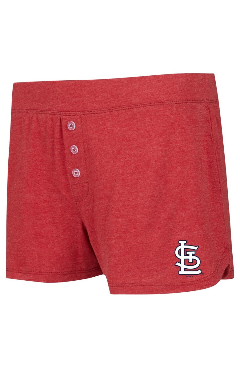 CONCEPTS SPORT Women's Concepts Sport Red St. Louis Cardinals Meter Knit Long Sleeve T-Shirt & Shorts Set, Alternate, color, Red