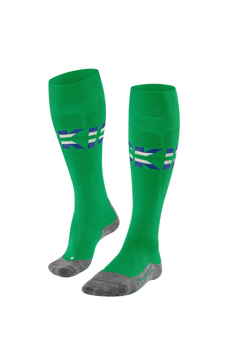 Falke SK4 Advanced Ski Socks, Main, color, Grassgreen Ski