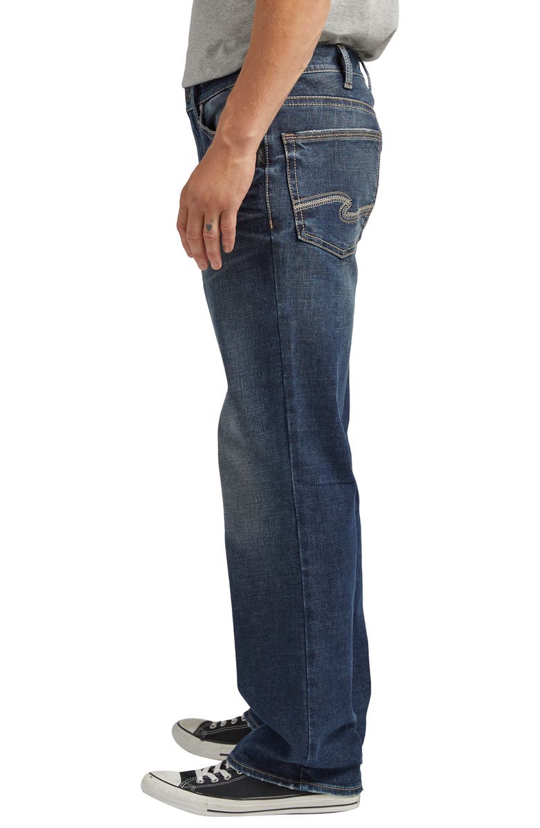 Silver Jeans Co. Gordie Relaxed Stretch Straight Leg Jeans, Alternate, color, Indigo