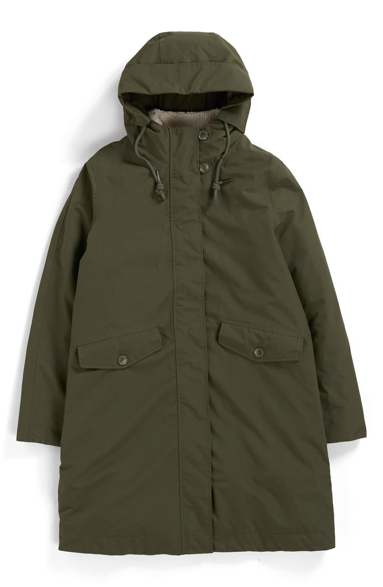 Seasalt Cornwall Holdfast Waterproof Hooded Parka with Removable High Pile Fleece Vest, Alternate, color, Highland