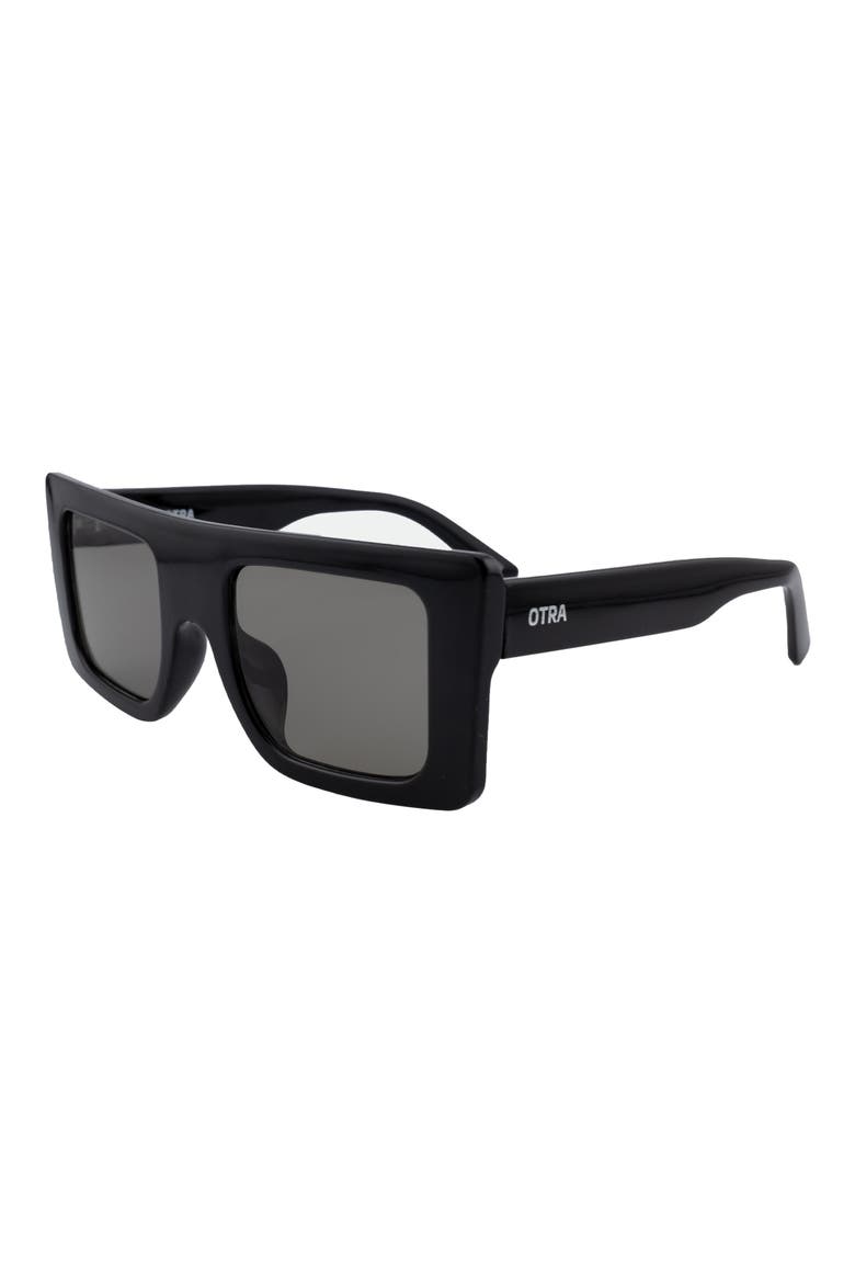 Gyda Square Sunglasses, Alternate, color, BLACK/ SMOKE