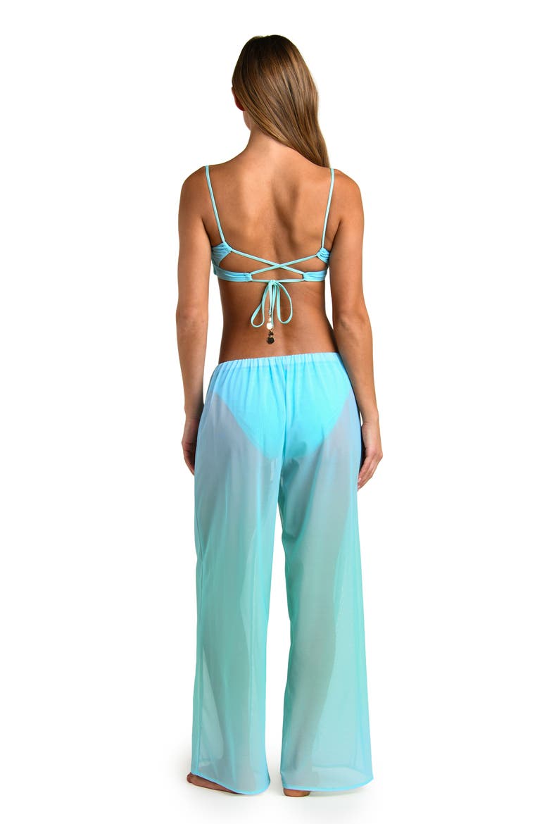 Ombré Illusions Sheer Wide Leg Mesh Cover-Up Pants, Alternate, color, SEAFOAM