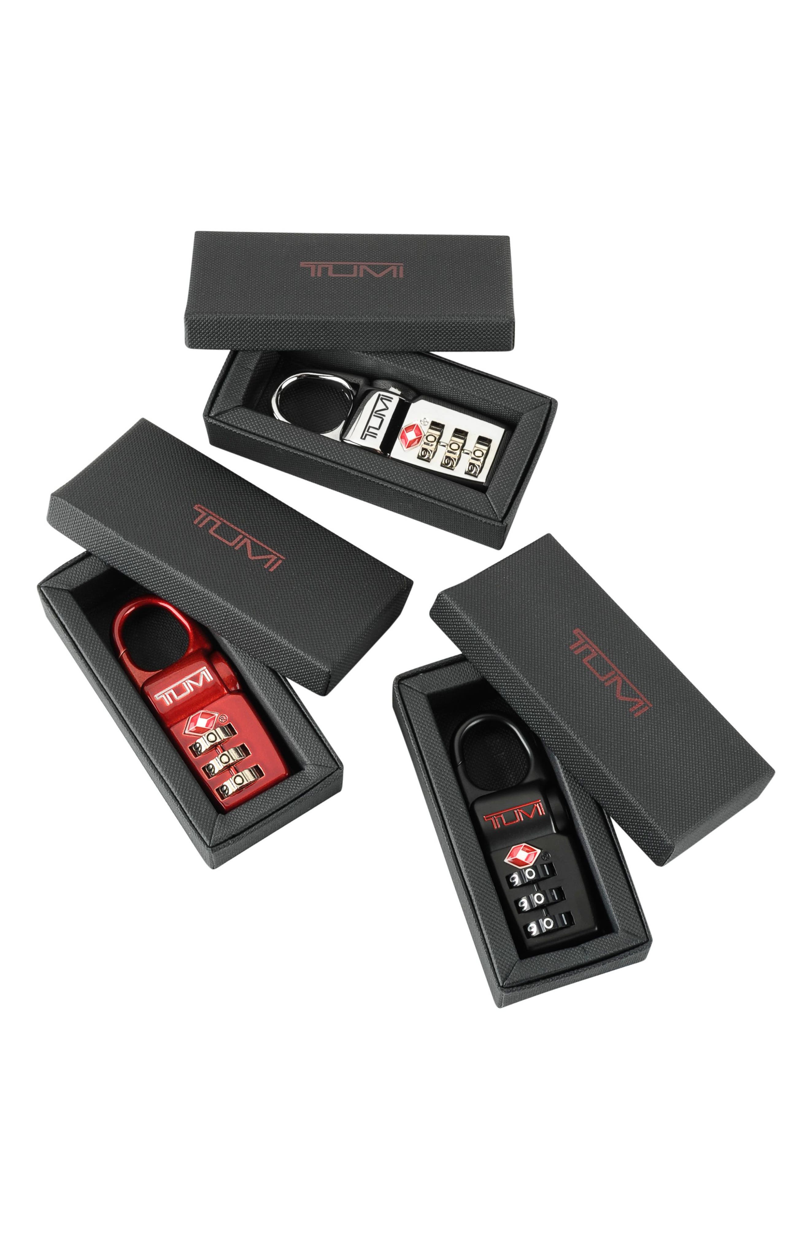 TUMI Assorted 3-Pack TSA Locks, Alternate, color, Black