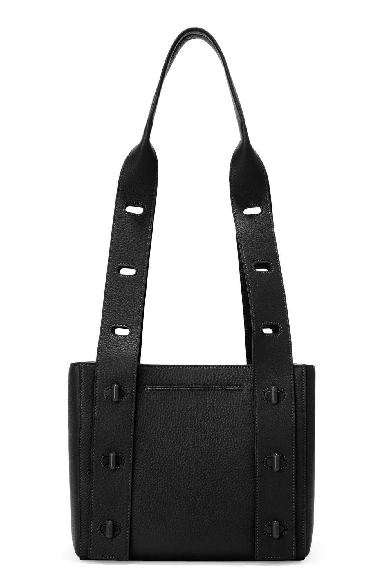 Dagne Dover Tokyo Turnlock Pebble Leather Tote, Alternate, color, 