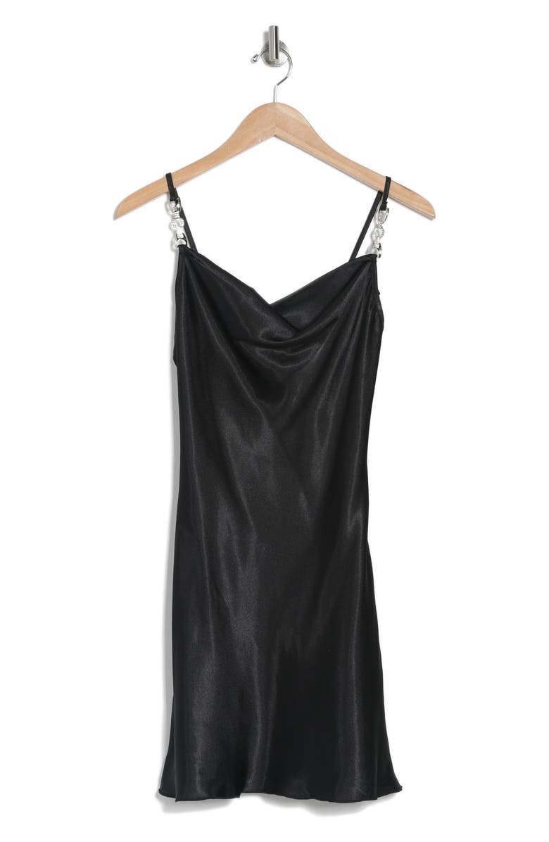 Jump Apparel Satin Cowl Neck Slip Dress, Alternate, color, 