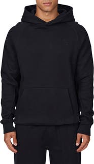 Good For Nothing Ribbed Emblem Pullover Hoodie