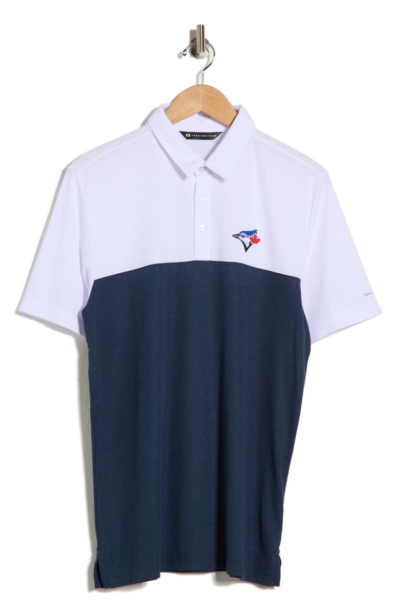 TravisMathew Toronto Blue Jays Home Run Leader Polo, Alternate, color, White/ Navy