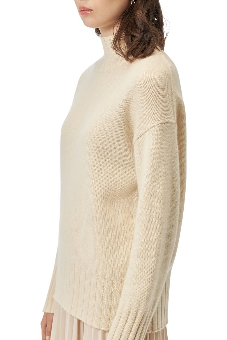 Relaxed-Fit Cashmere Turtleneck, Alternate, color, off white