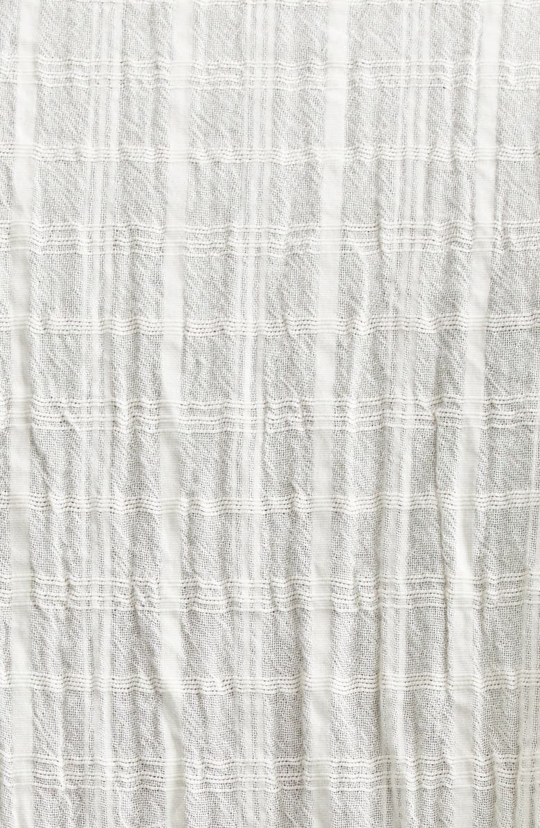 Séfr Ignacio Check Cotton Button-Up Shirt, Alternate, color, Cloud White Check