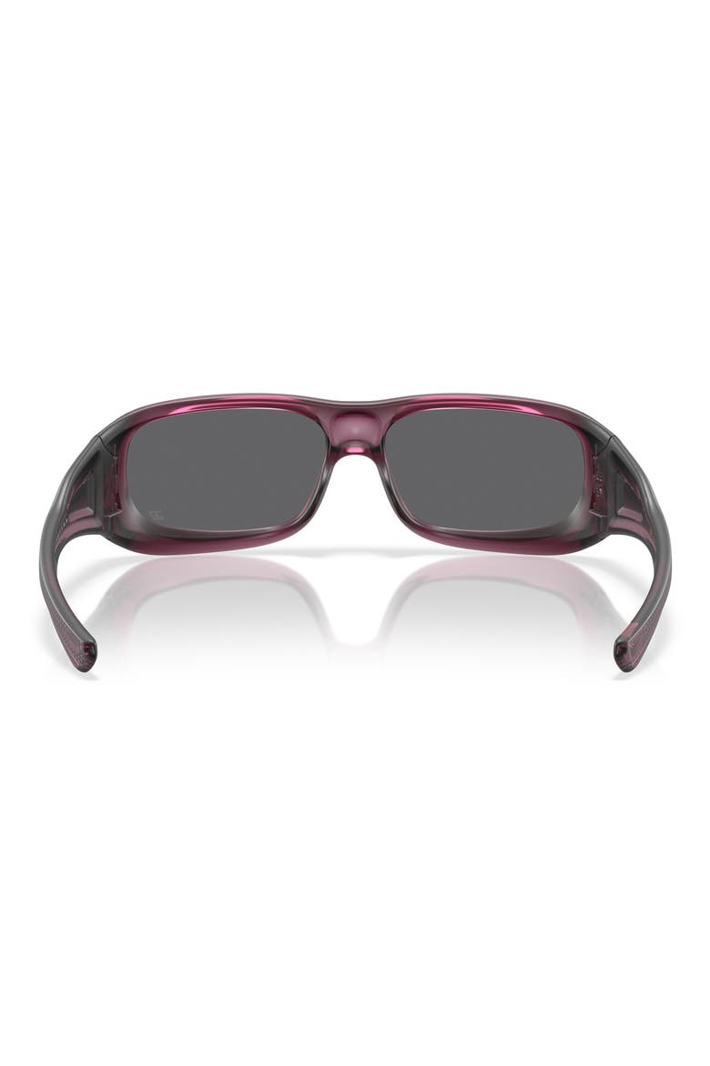 De Soto 59mm Prizm Rectangular Sunglasses, Alternate, color, MATTE INDIGO / PRIZM BLACK