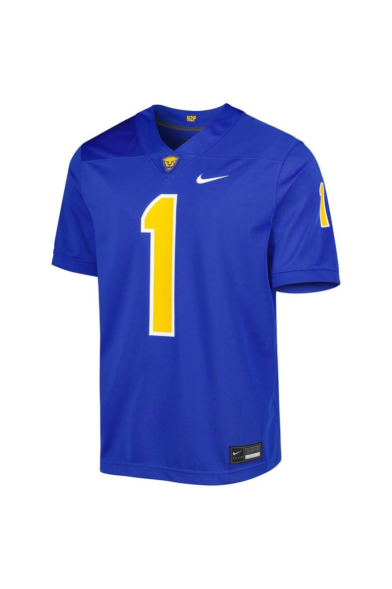 Men's Nike #1 Royal Pitt Panthers Untouchable Football Jersey, Alternate, color, Royal