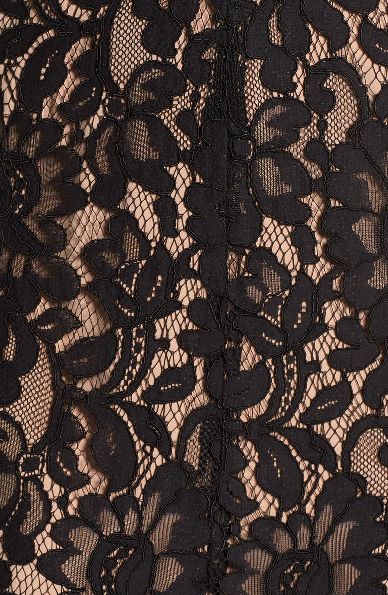 WAYF V-Neck Lace Maxi Dress, Alternate, color,