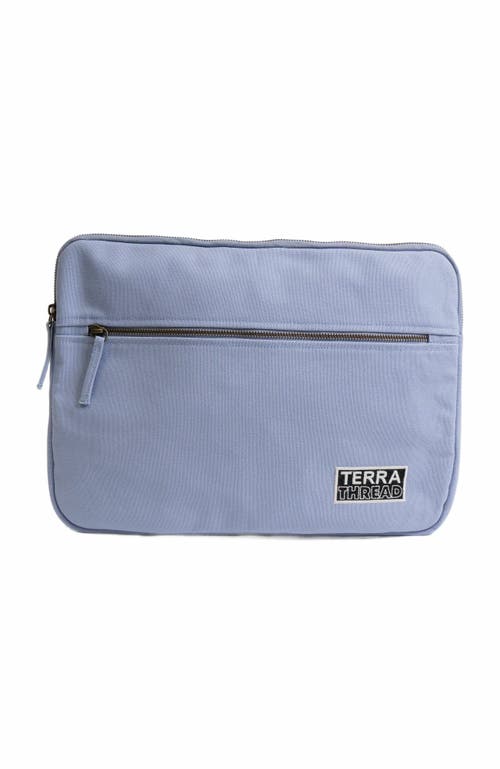 Terra Thread 15.6-Inch Organic Cotton Laptop Sleeve in Lavender at Nordstrom