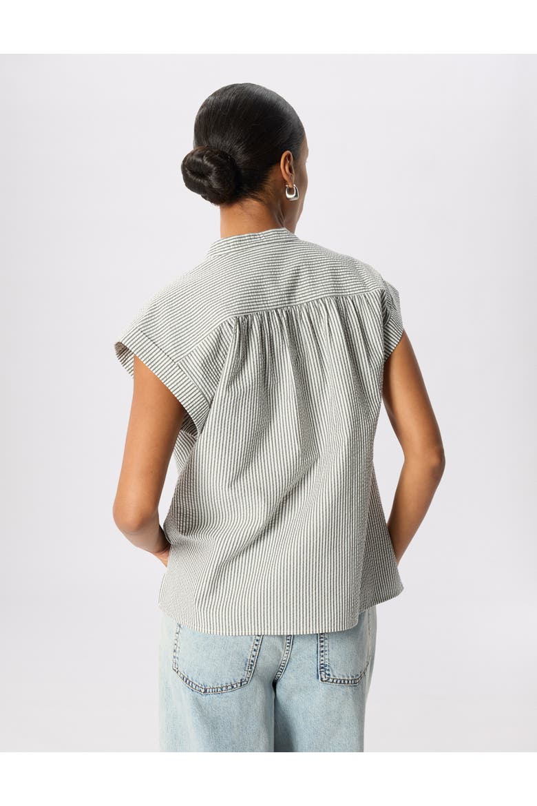 Seersucker Stripe Shirt, Alternate, color, White/Multi