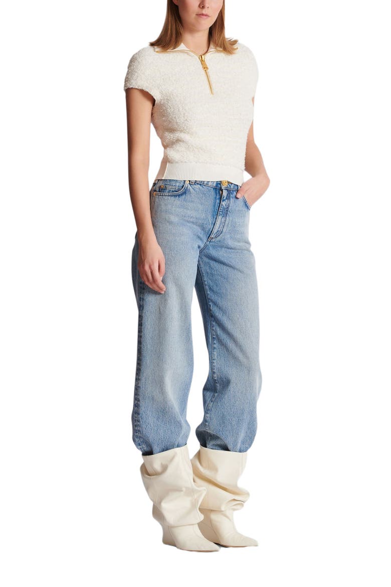 Tweed Top, Main, color, Beige