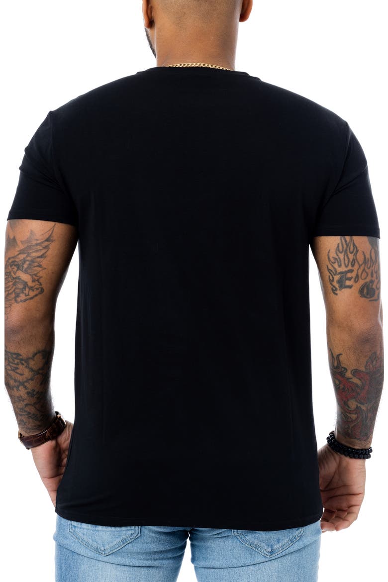 Royal Cheetah Rhinestone Graphic T-Shirt, Alternate, color, BLACK