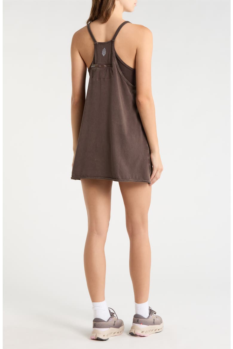 FP Movement Hot Shot Racerback Romper, Alternate, color, CHOCOLATE