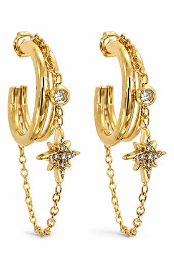 Celestial Chain Hoop Earrings