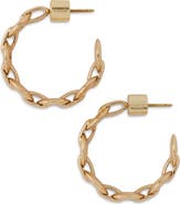Jennifer Fisher Circle Link Huggie Hoop Earrings