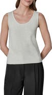 Donna Karan New York Novelty Sequin Scoop Neck Cotton Blend Camisole