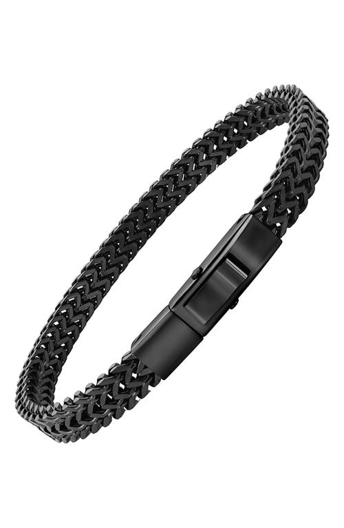 Geoffrey Beene Franco Chain Bracelet In Black