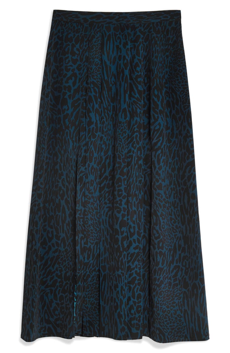 Topshop Box Pleat Midi Skirt, Alternate, color, 