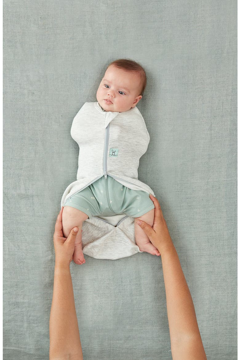 0.2 TOG Organic Cotton Cocoon Swaddle Sack, Alternate, color, GRAY MARLE