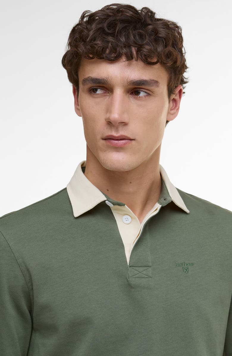 Barbour Howtown Rugby Shirt, Alternate, color, Thyme