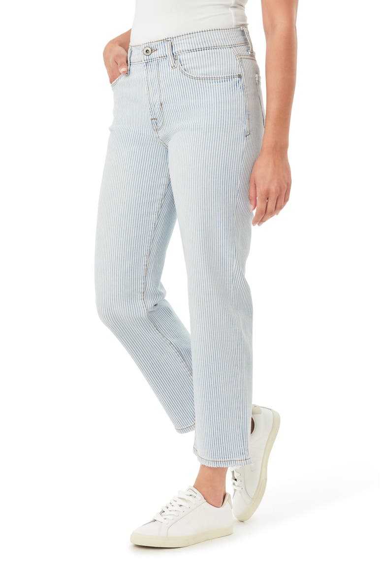Straight Leg Jeans, Alternate, color, RAILROAD STRIPE LOGA