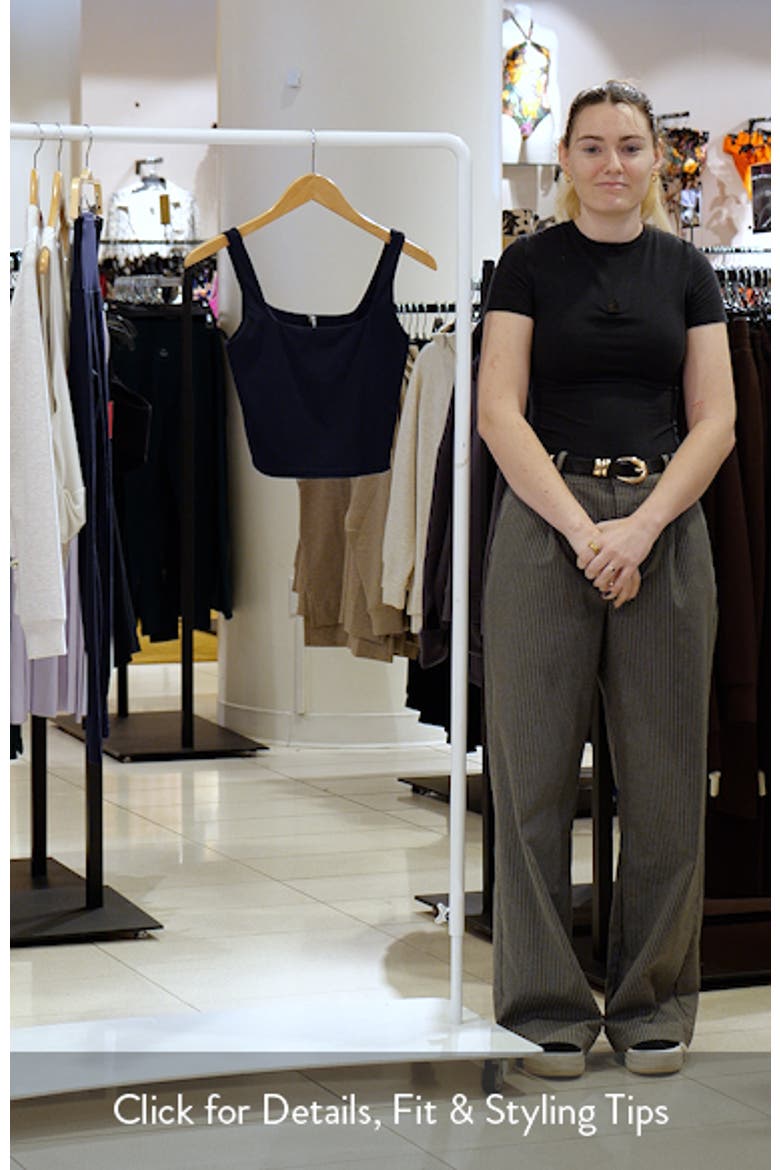 Crop Rib Tank Top video