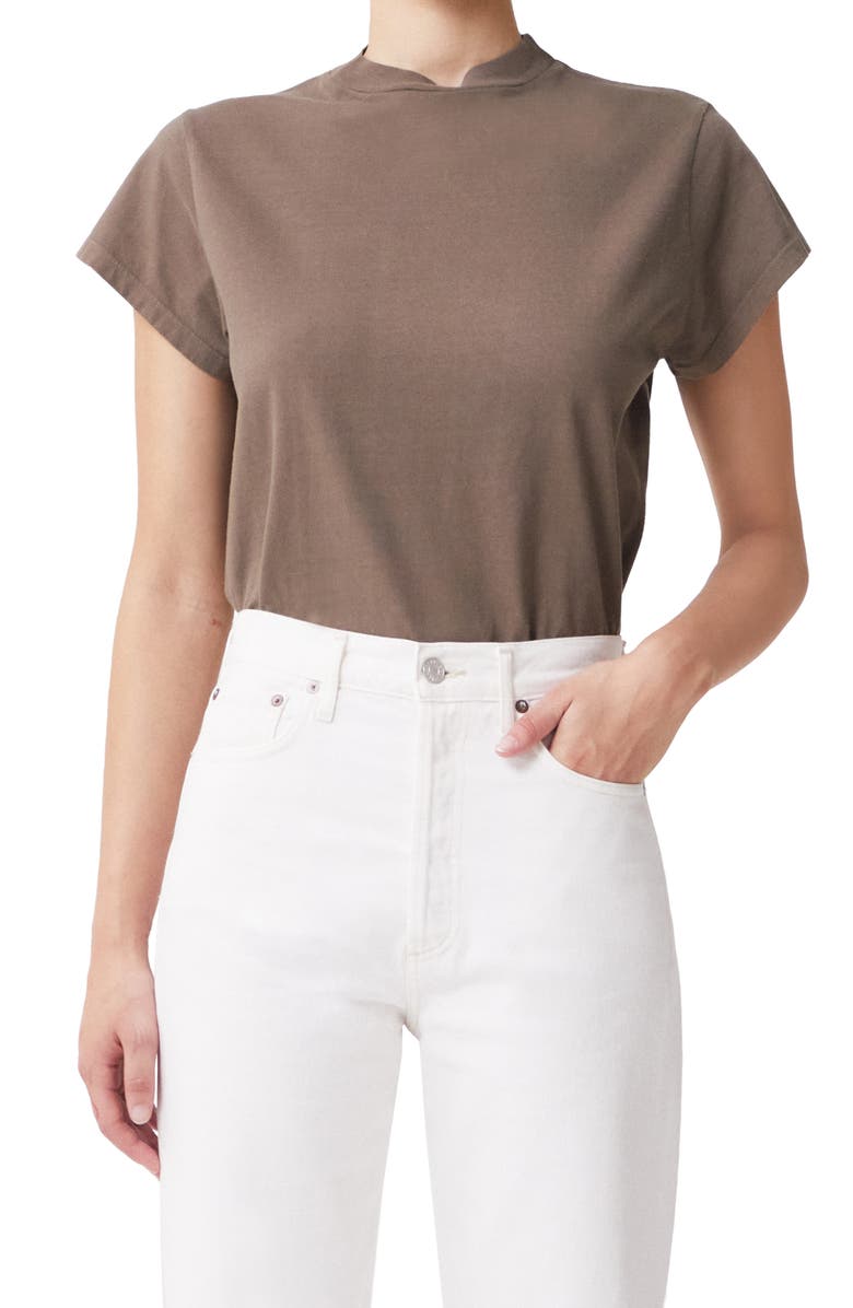 AGOLDE Anika Cotton T-Shirt, Main, color, 
