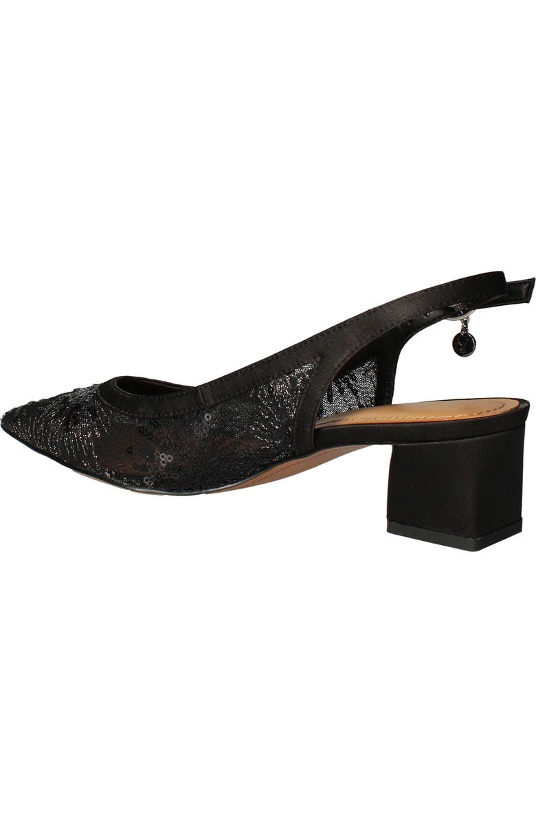 J. Reneé Juliah Slingback Pump, Alternate, color, Black Sequin Mesh