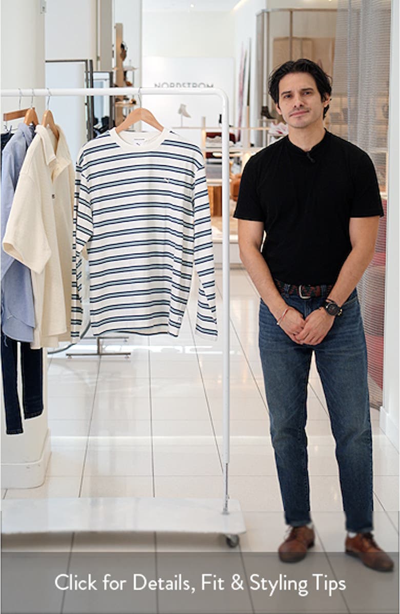 Machts Mit Qualitat Stripe Long Sleeve Cotton T-Shirt, sales video thumbnail
