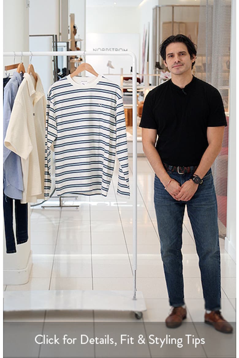 Machts Mit Qualitat Stripe Long Sleeve Cotton T-Shirt video
