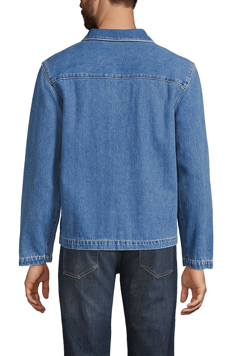 Lands' End Lightweight Full Zip Jacket, Alternate, color, Stone Wash