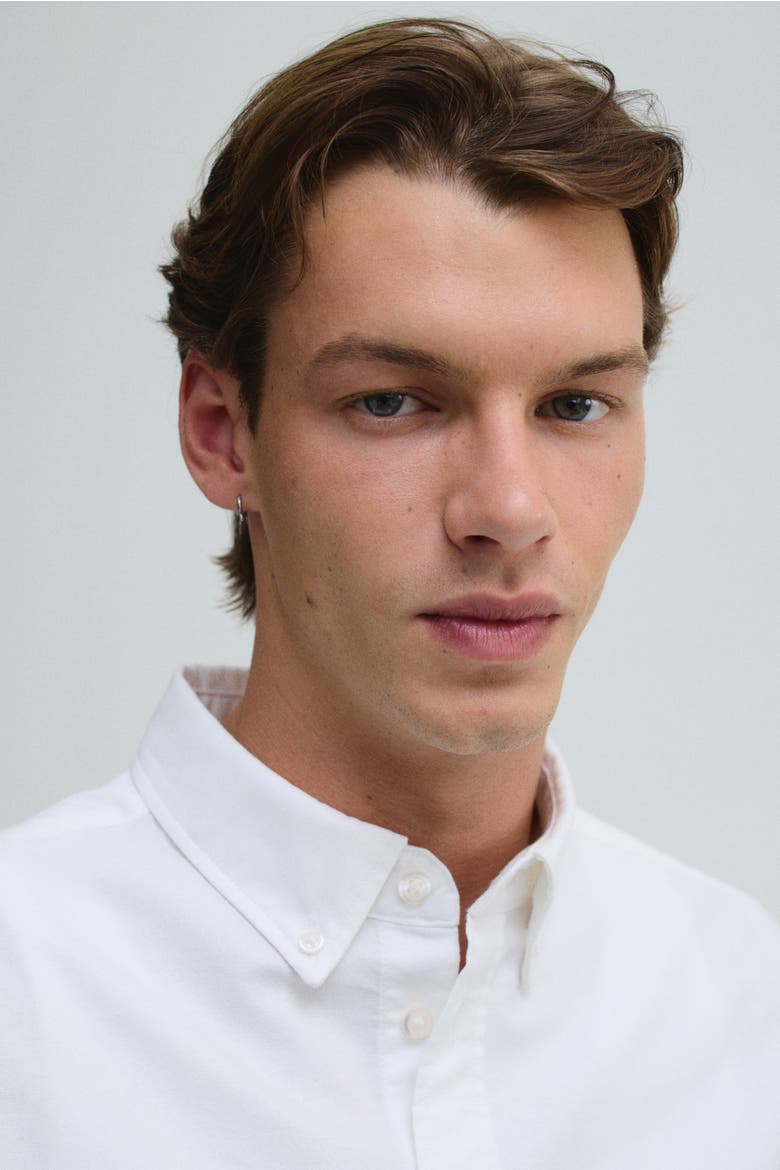 Regular Fit Oxford Shirt, Alternate, color, White