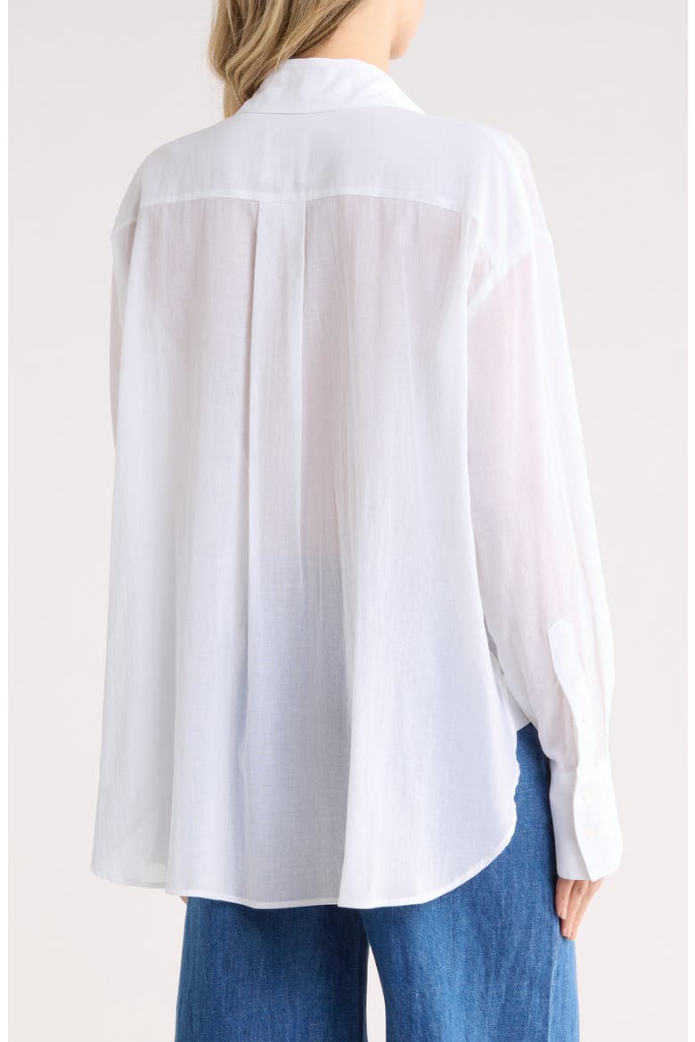 Big Joe Cotton Button-Up Shirt, Alternate, color, WHITE