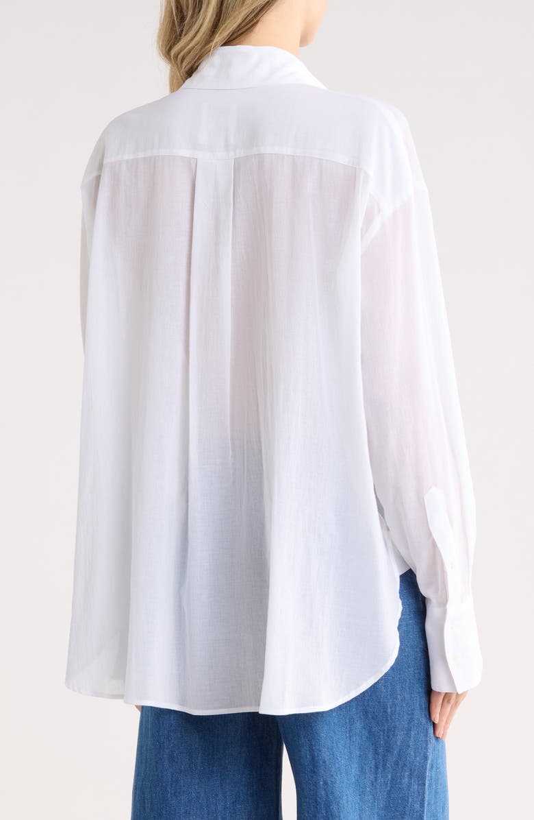 TWP Big Joe Cotton Button-Up Shirt, Alternate, color, White