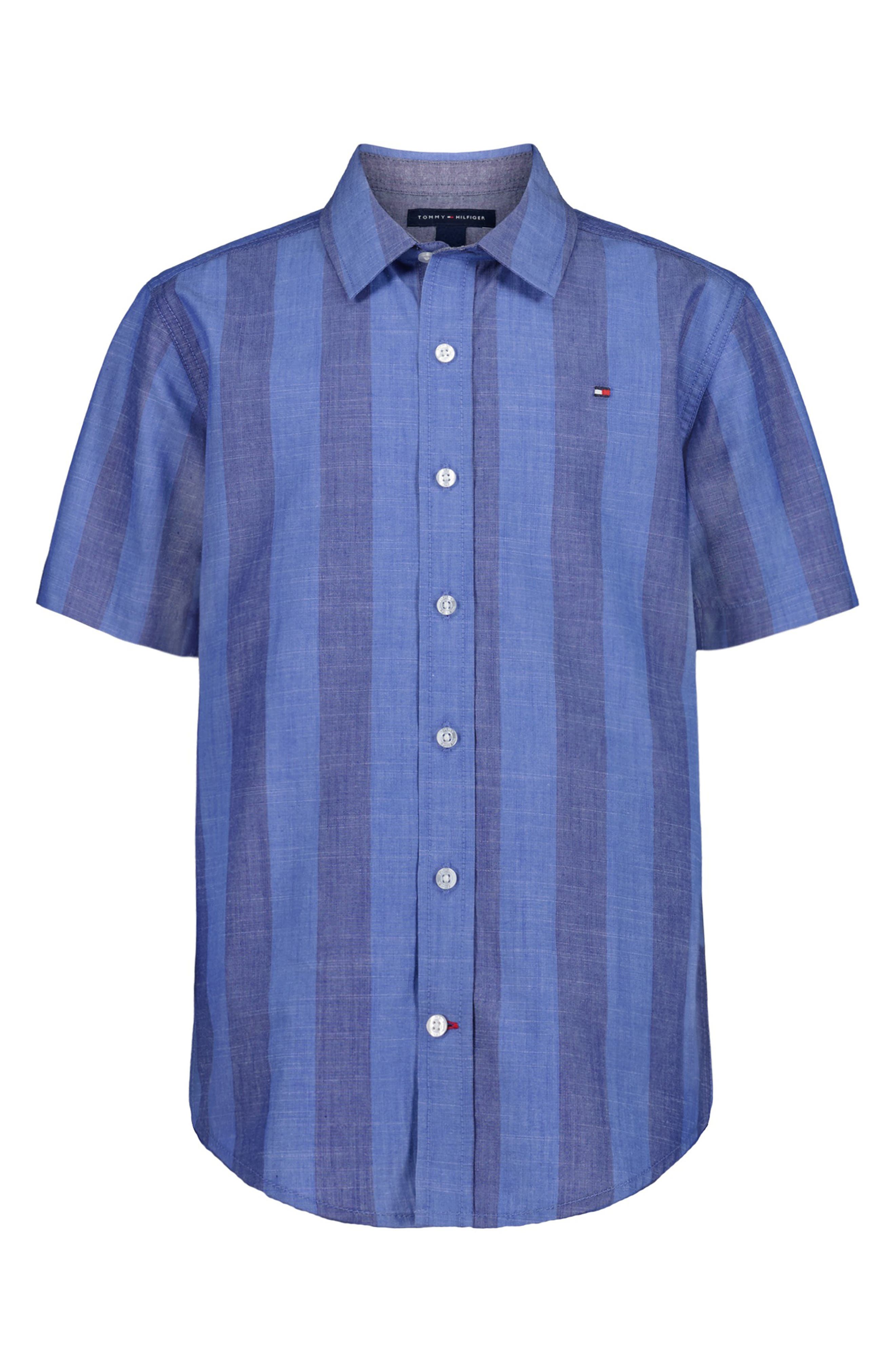 Tommy Hilfiger Kids' Awning Stripe Button-Up Shirt