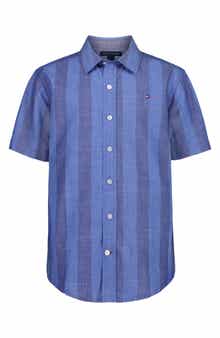 Tommy Hilfiger Kids' Awning Stripe Button-Up Shirt