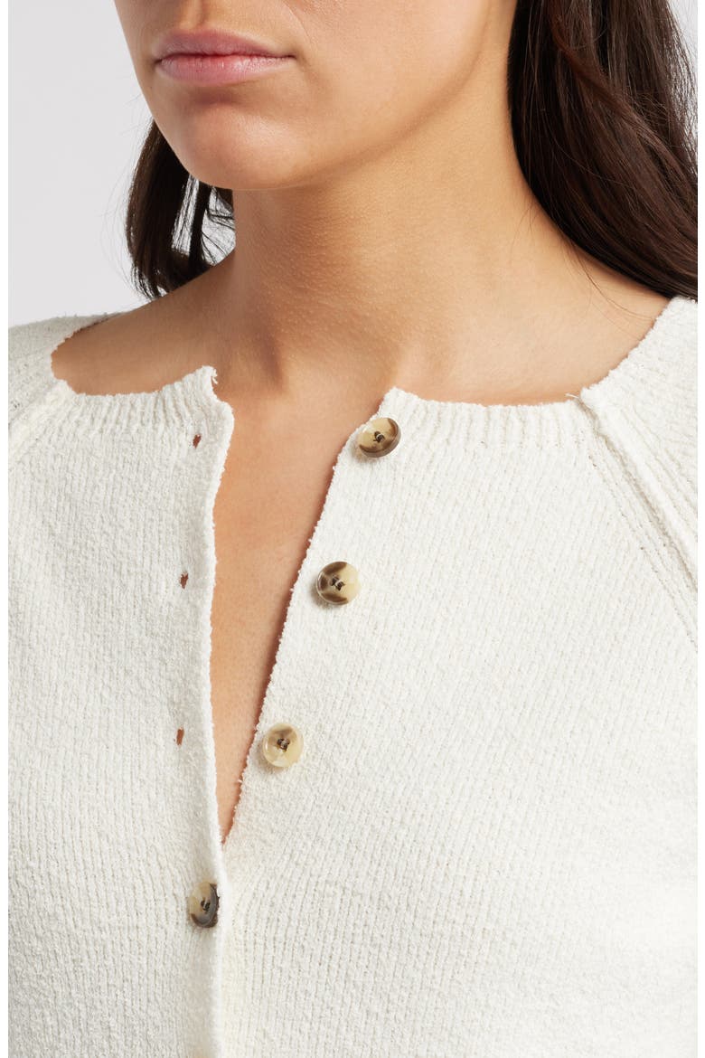 Sydney Boxy Crop Cardigan, Alternate, color, OPTIC WHITE