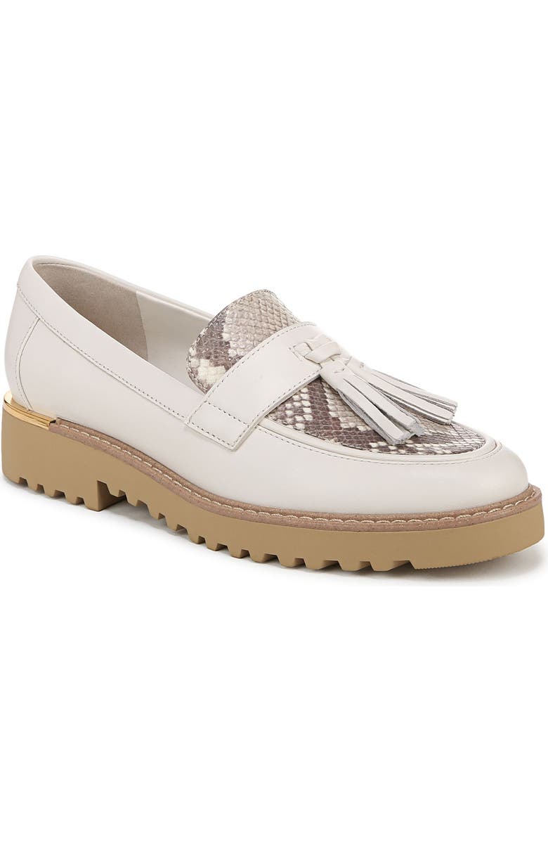 Franco Sarto Carolynn Tassel Loafer, Main, color, White