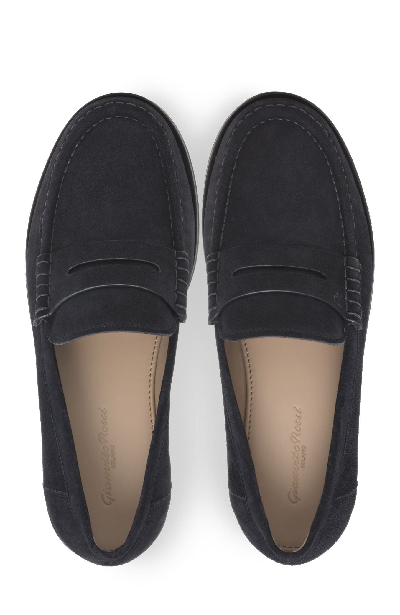 Vernon Mocassin, Alternate, color, Blue Suede Leather