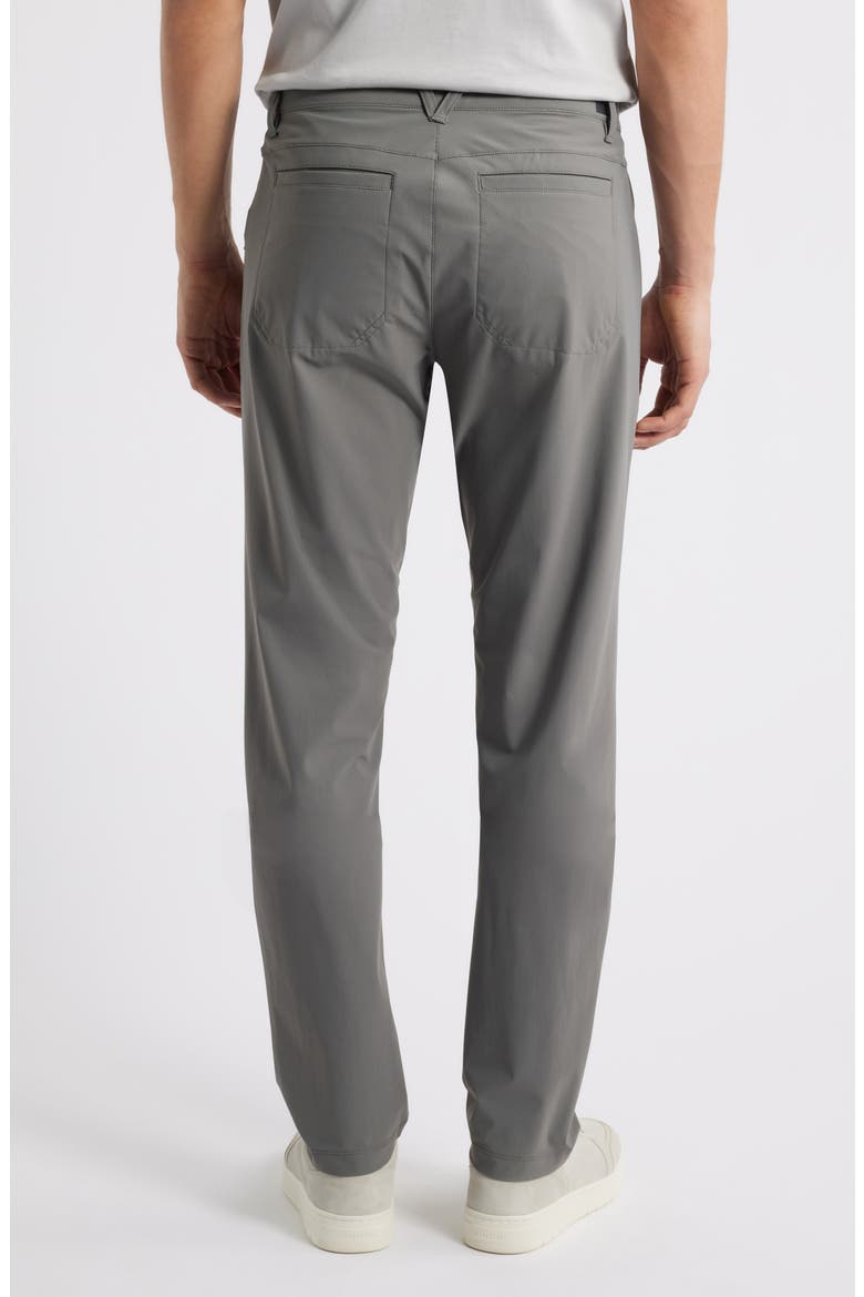 Momentum Water Repellent Flat Front Golf Pants, Alternate, color, SMOKE